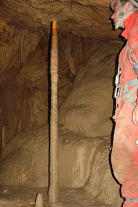 Like ice cores, stalagmites reveal information from time periods far back in time.